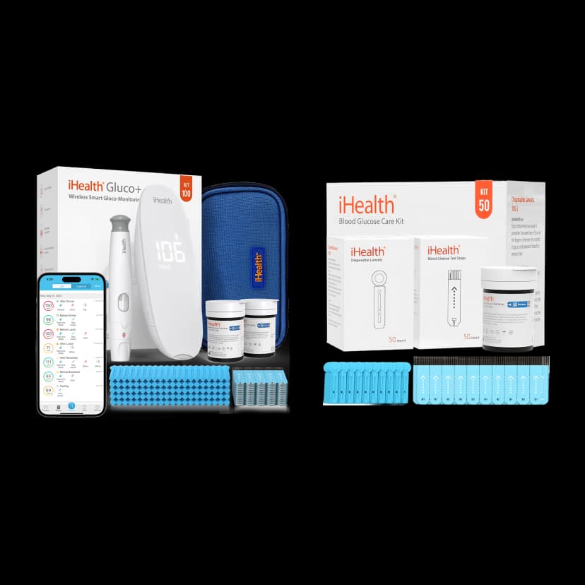 iHealth Gluco+ Wireless Smart Gluco-Monitoring System 150-Kit