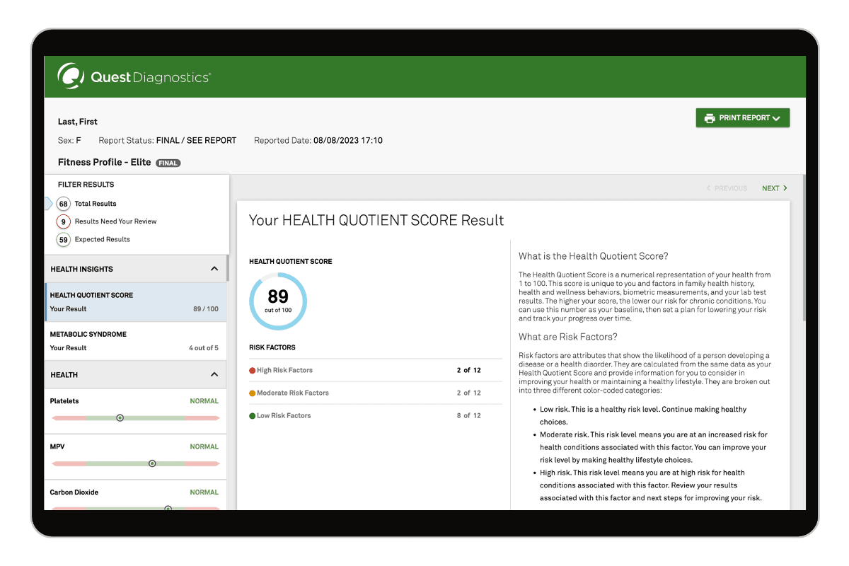 Fitness Profile — Elite
